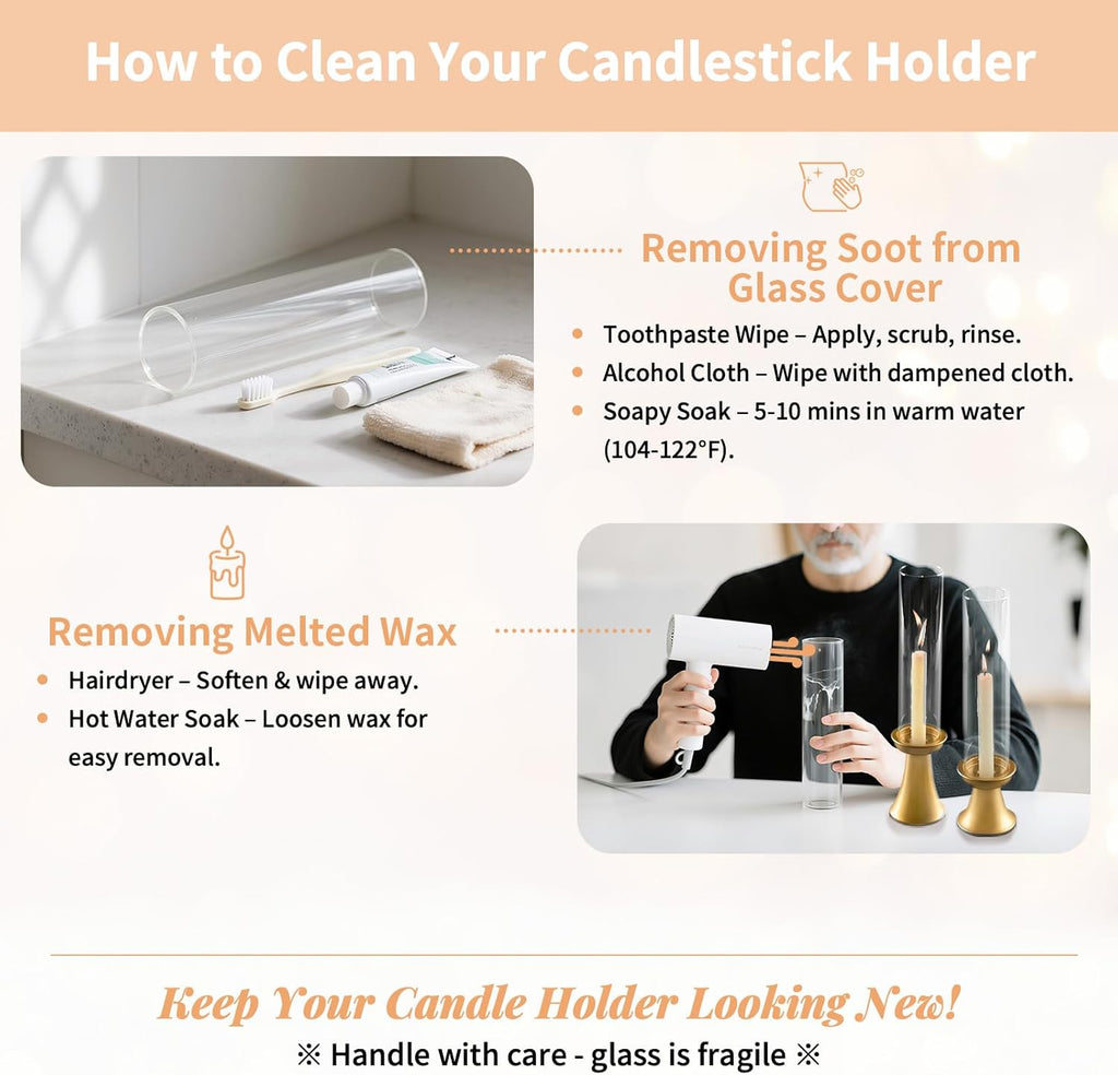 Luxe Metal Candle — Set of 2 - View 6