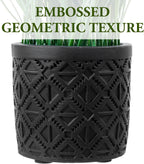 Round Modern Black Artificial Plant - View 6