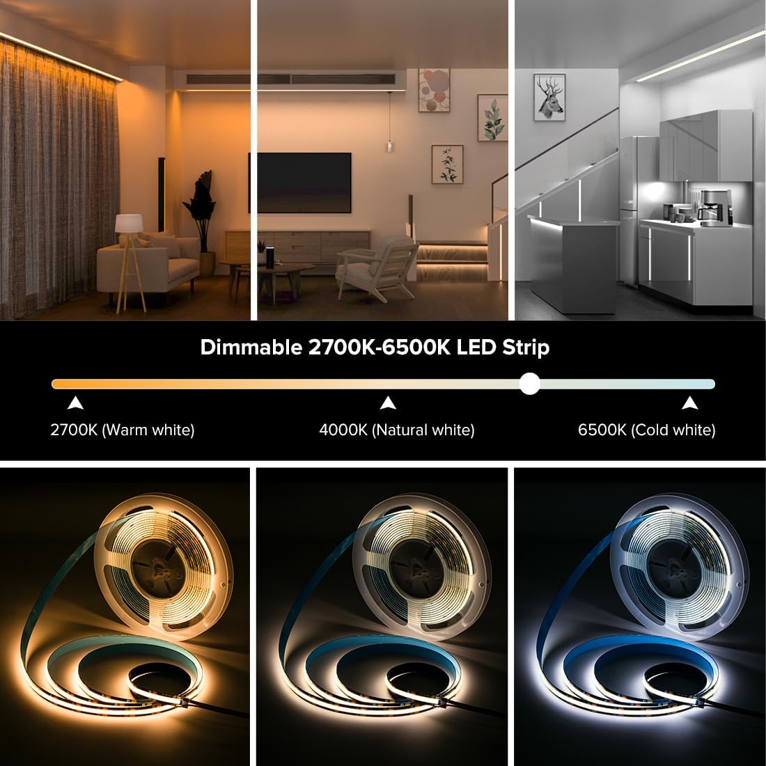 Dimmable Metal LED Strip Light — 2X16 - View 3