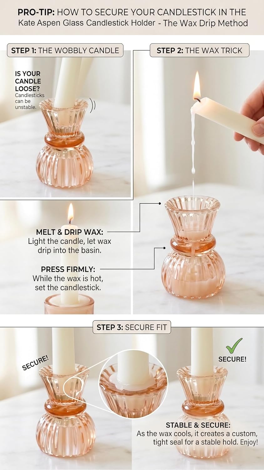 Vintage Luxe Black Candle — Set of 6 - View 3