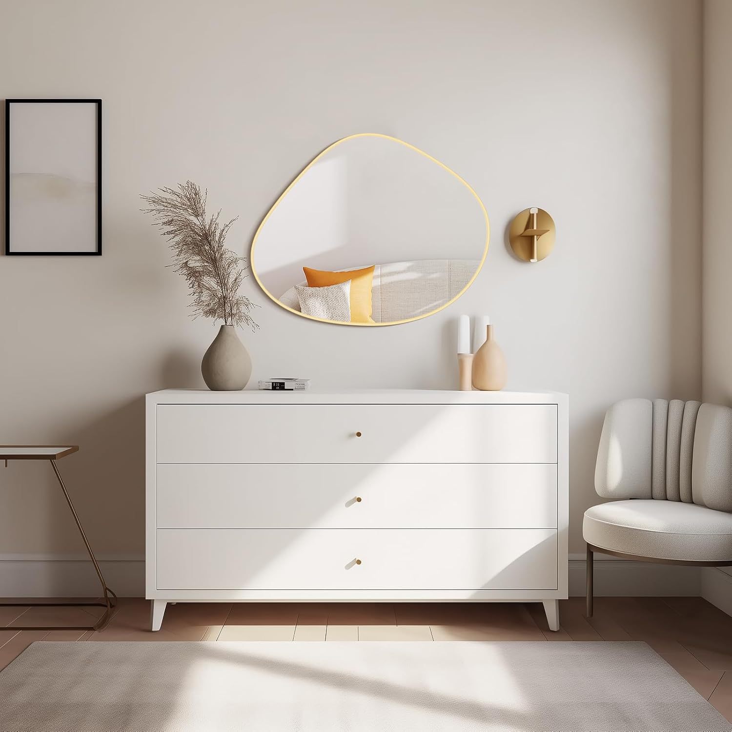 Luxe Black Wall Mirror — 28" - View 4