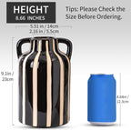 Farmhouse Black Flower Vase — 9.1" - View 3