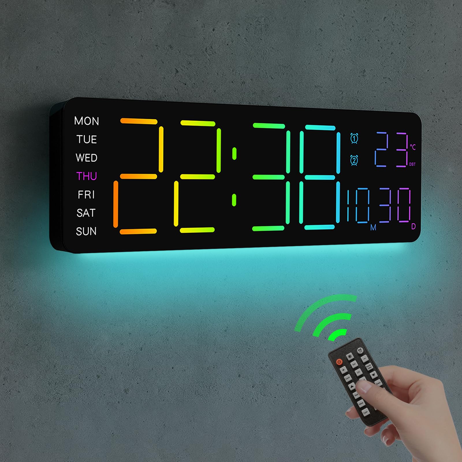 RGB Wall Clock — 13"