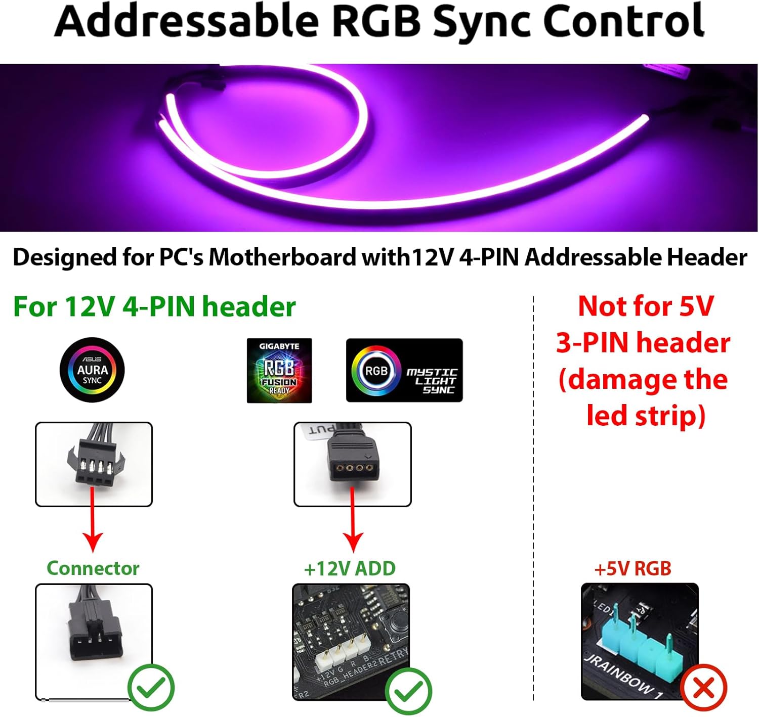 RGB Metal LED Strip Light - View 2