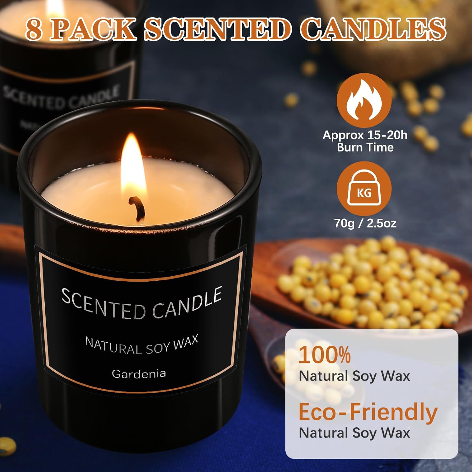 Scented Black Candle - View 6