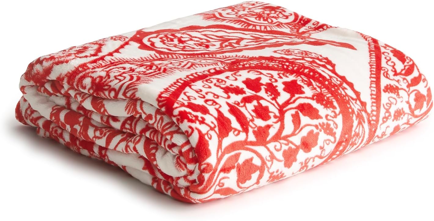 Oversized Beige Throw Pillow — Paisley Key
