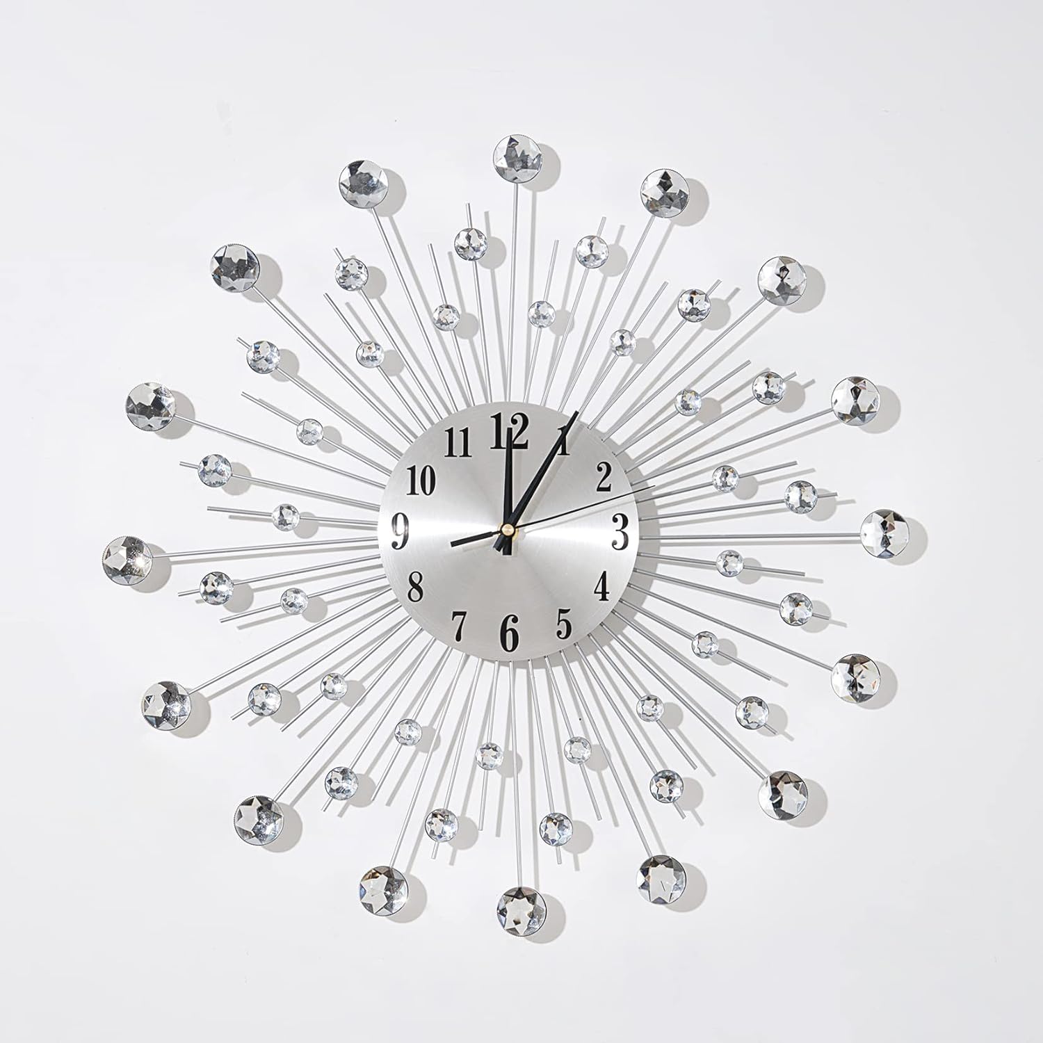 Luxe Black Wall Clock — 7" - View 6