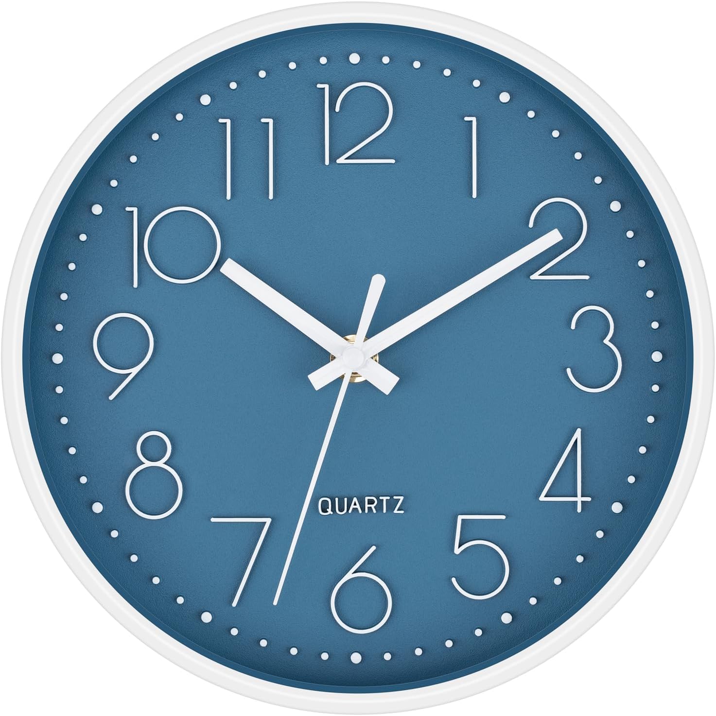 Battery Operated Luxe Beige Wall Clock — 14" — Cerulean