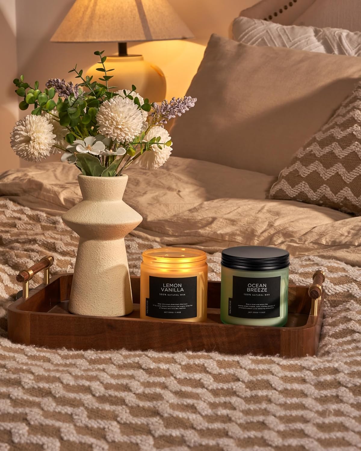 Soy Wax Beige Scented Candle - View 8