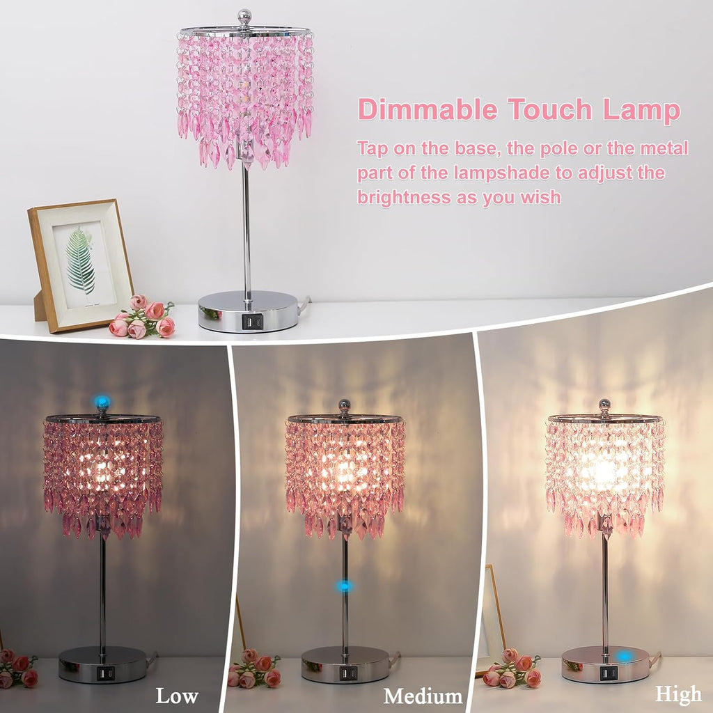 Dimmable Luxe Gold Bedside Lamp - View 4