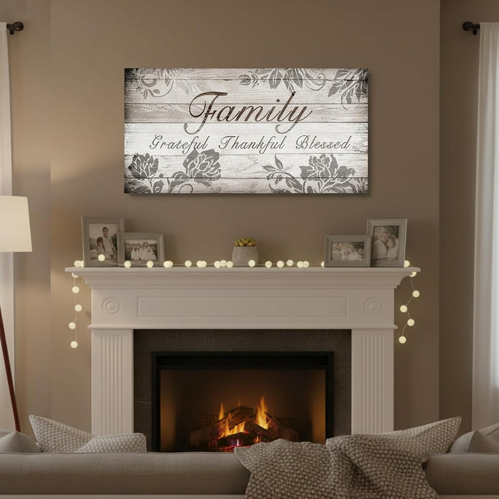 Framed Farmhouse Brown Canvas Wall Art — 40" - View 3