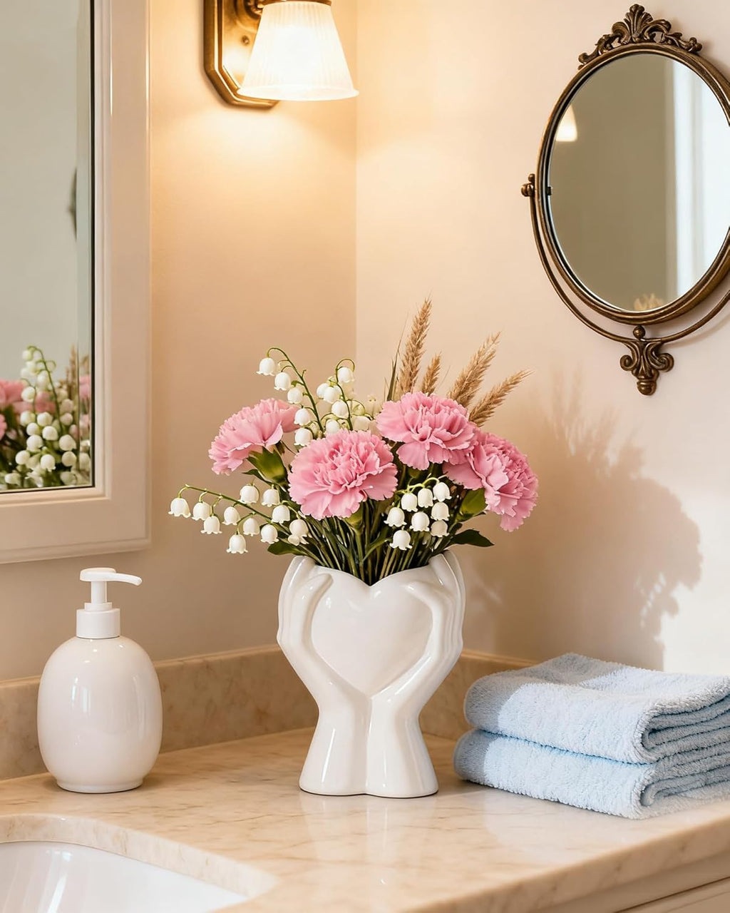 Modern Beige Flower Vase - View 8