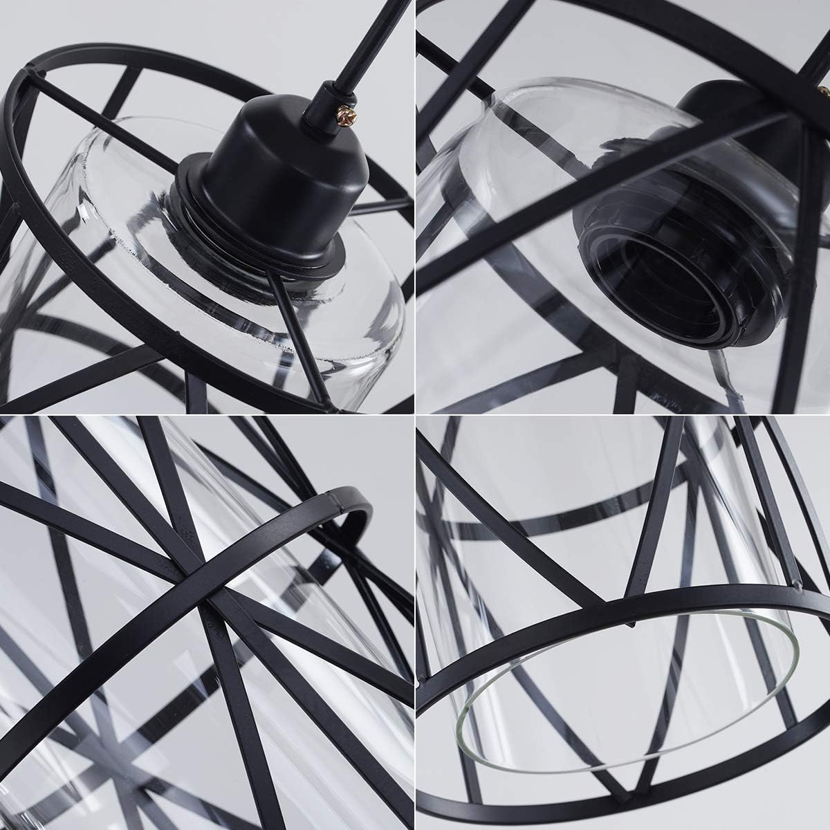 Black Pendant Light - View 7