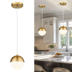 Adjustable Luxe Black Pendant Light — 6"