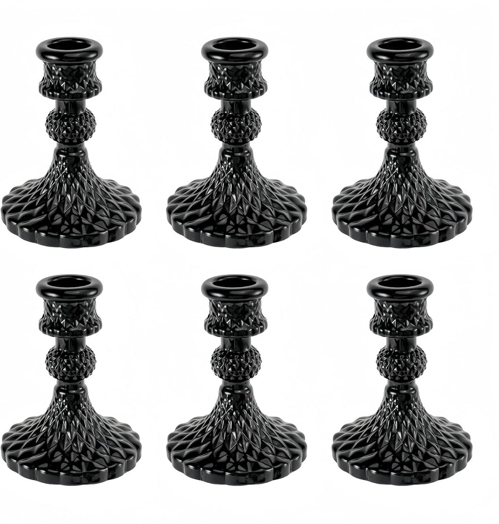 Black Candle — Set of 6 — Black Diamond