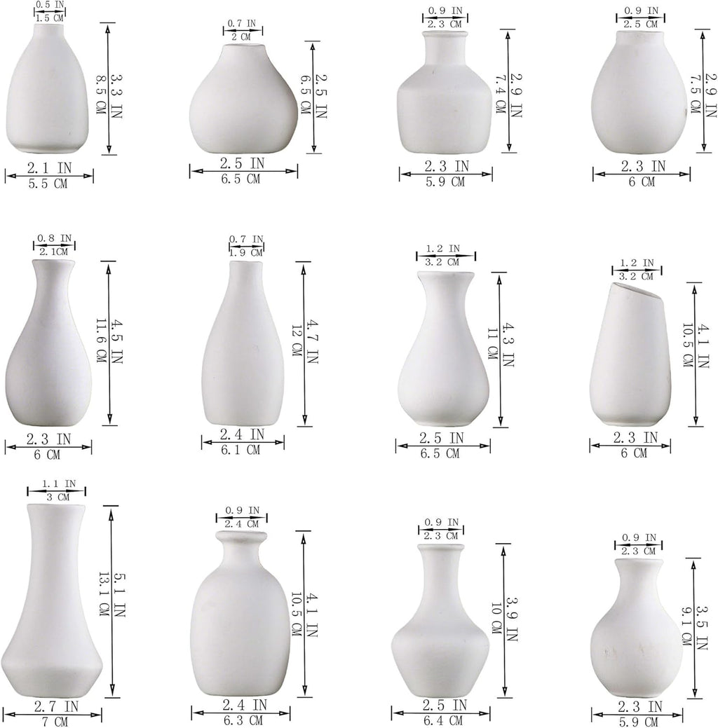 Modern Black Vase Set — Set of 12 - View 5