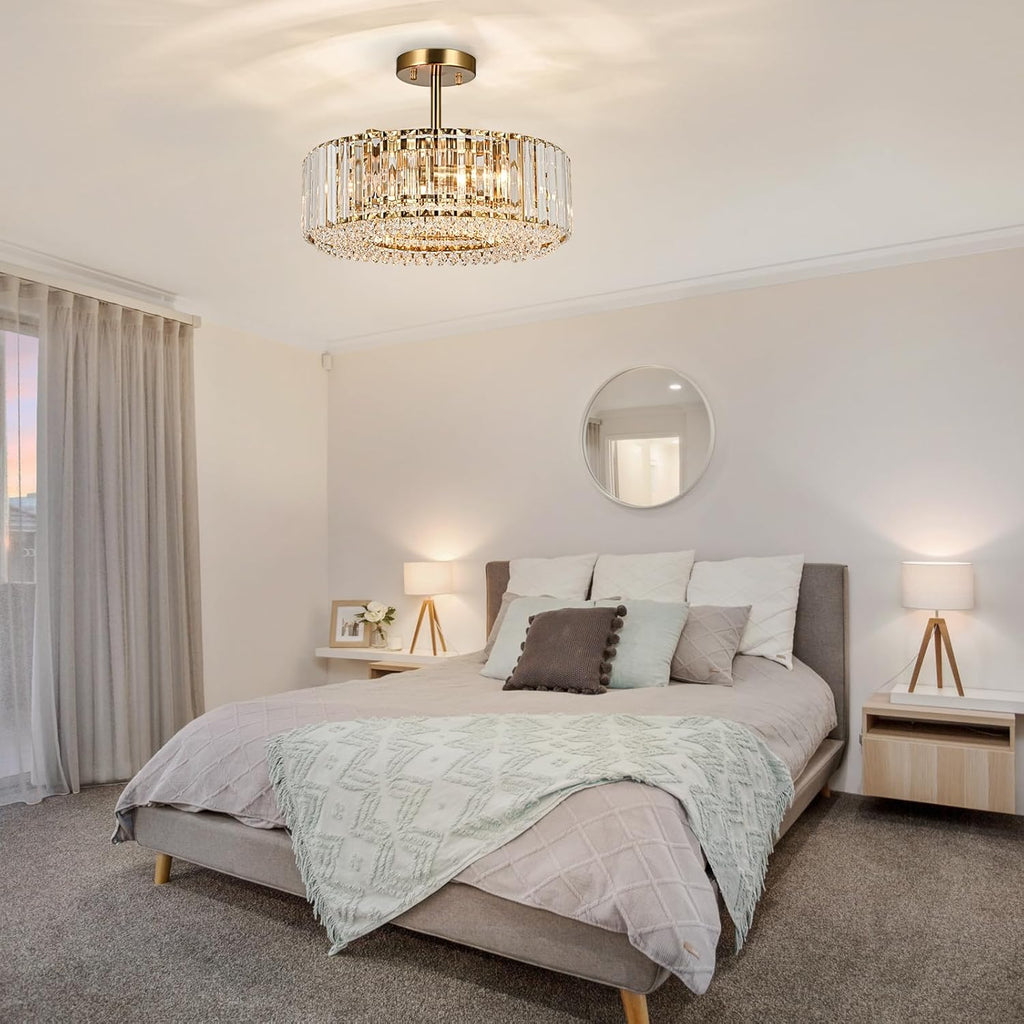 Round Luxe Gold Chandelier - View 7