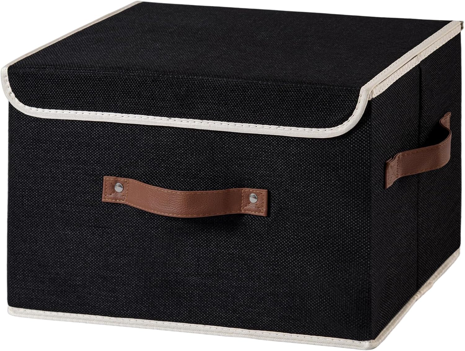 Linen Beige Storage Bin — Set of 1 — Large(set of 1)
