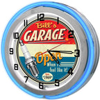 Vintage Blue Wall Clock — Blue