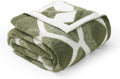 Knit Beige Throw Pillow — 50" — Diamond Green