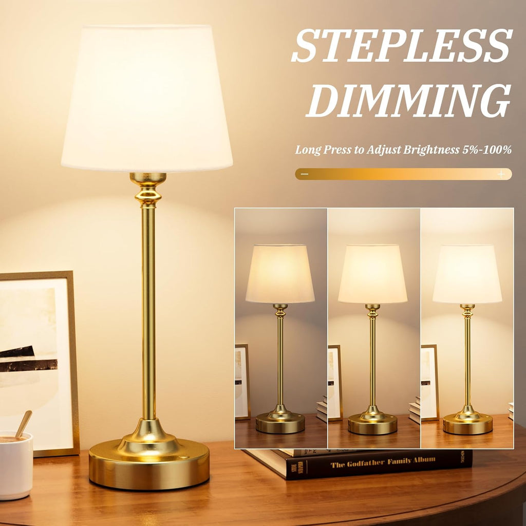 Cordless Luxe Black Table Lamp - View 2