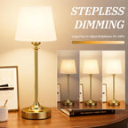 Cordless Luxe Black Table Lamp - View 2