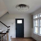Farmhouse Black Chandelier — 4-Light - View 8