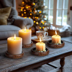 Farmhouse Black Pillar Candle — Set of 4 - View 5