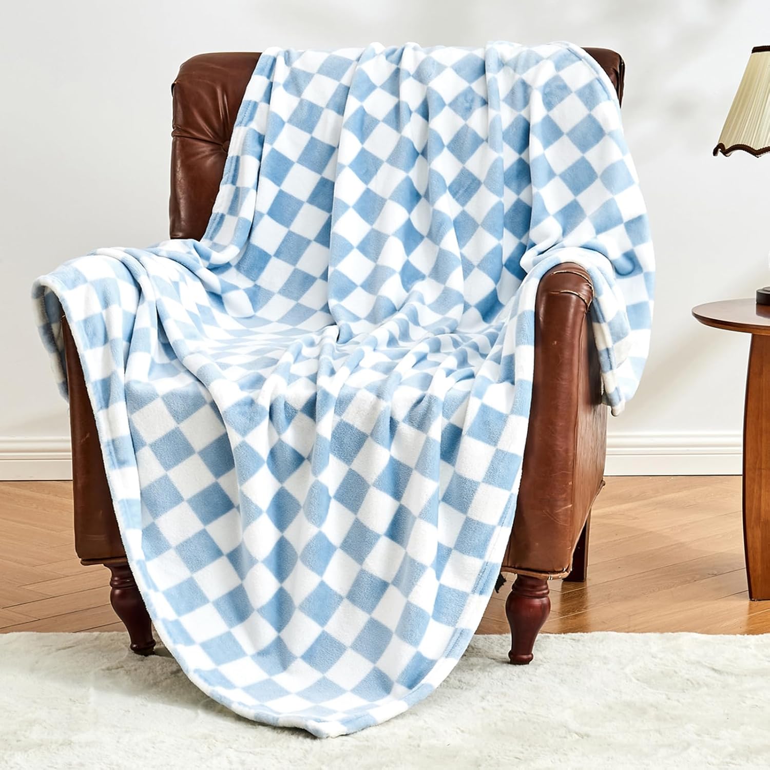 Black Throw Pillow — 50" — 01 Blue
