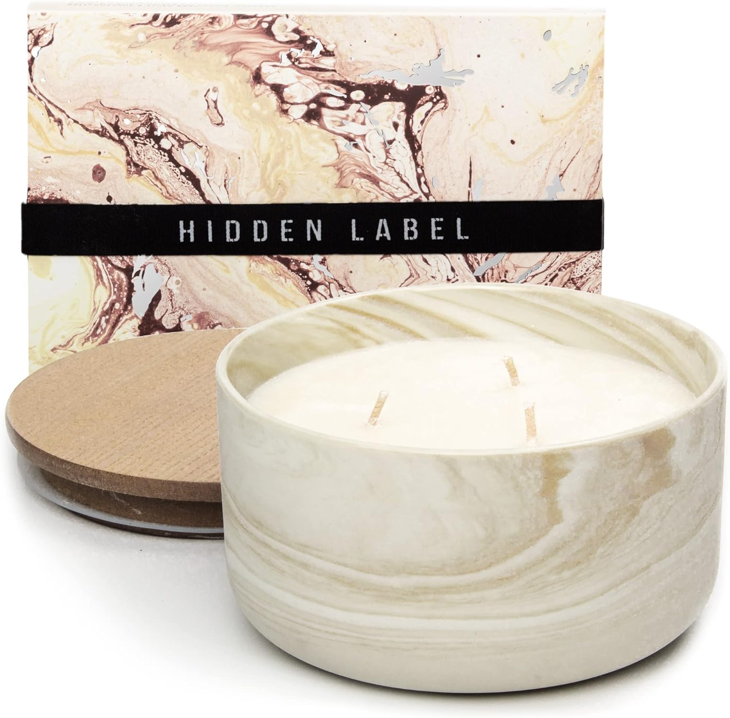 Soy Wax Pink Scented Candle — 14.8oz-Vanilla Caramel