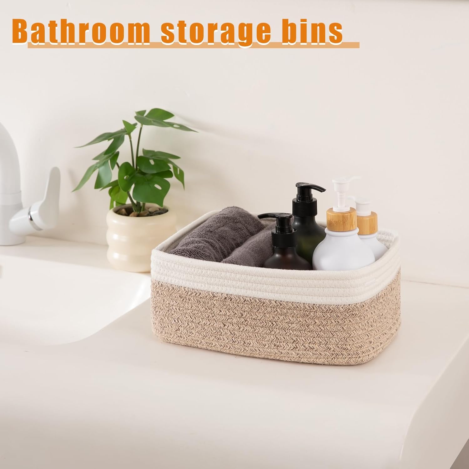 Black Storage Bin — 11.8" - View 3