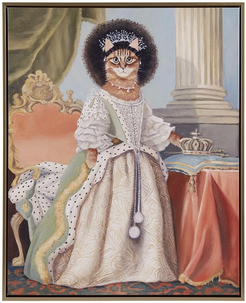 Framed Fabric Wall Decor — Kitty Queen Charlotte