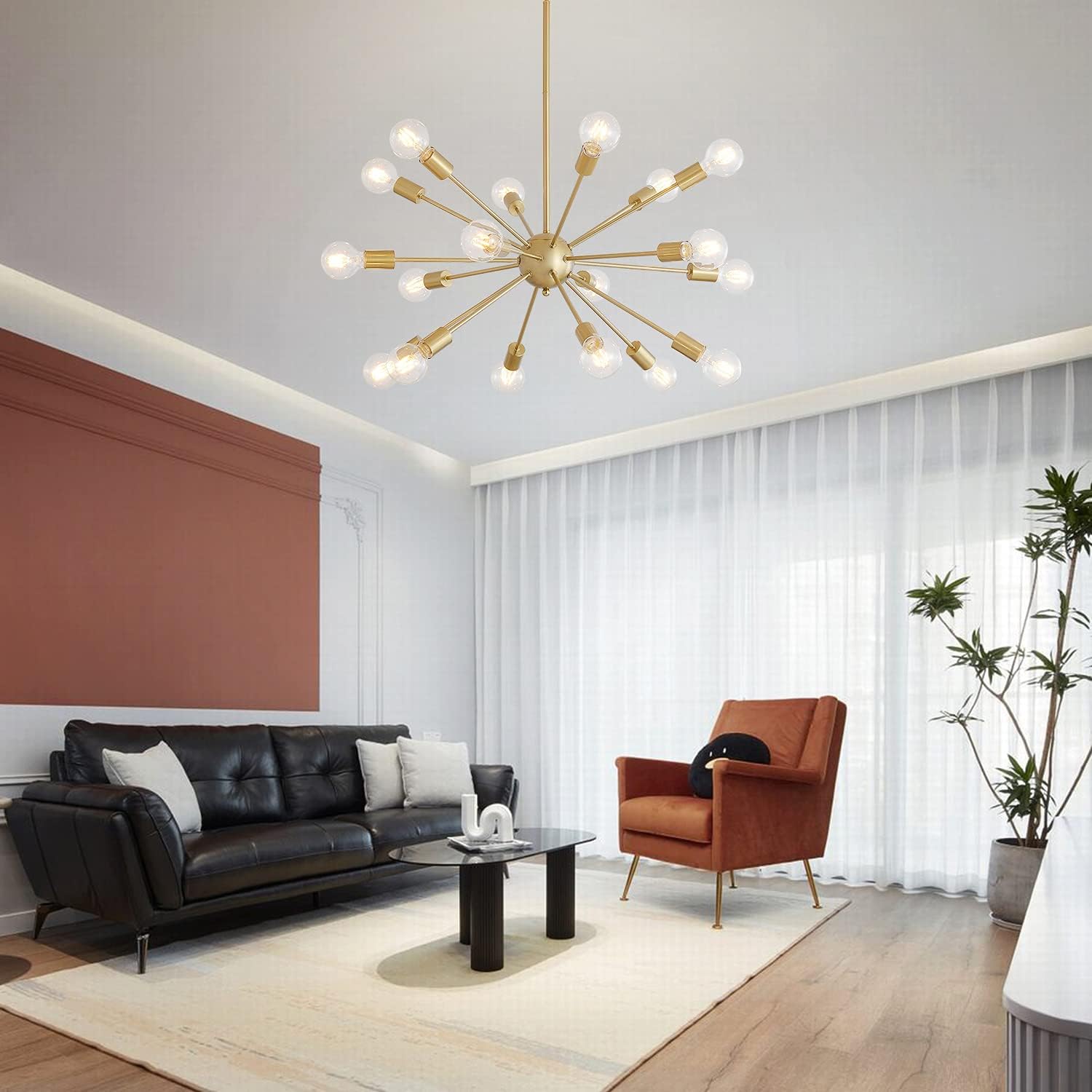 Luxe Black Chandelier - View 8
