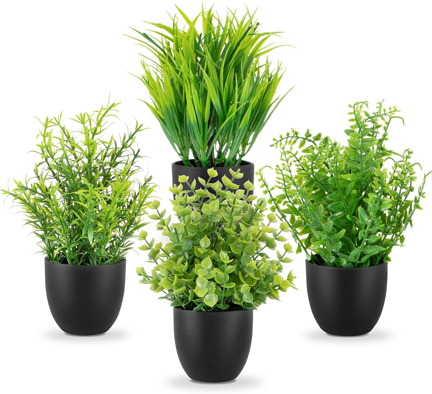 Black Faux Plant — Black