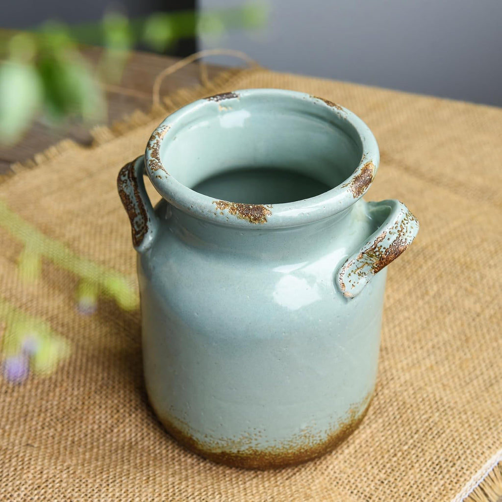 Boho Brown Flower Vase — 6" - View 3