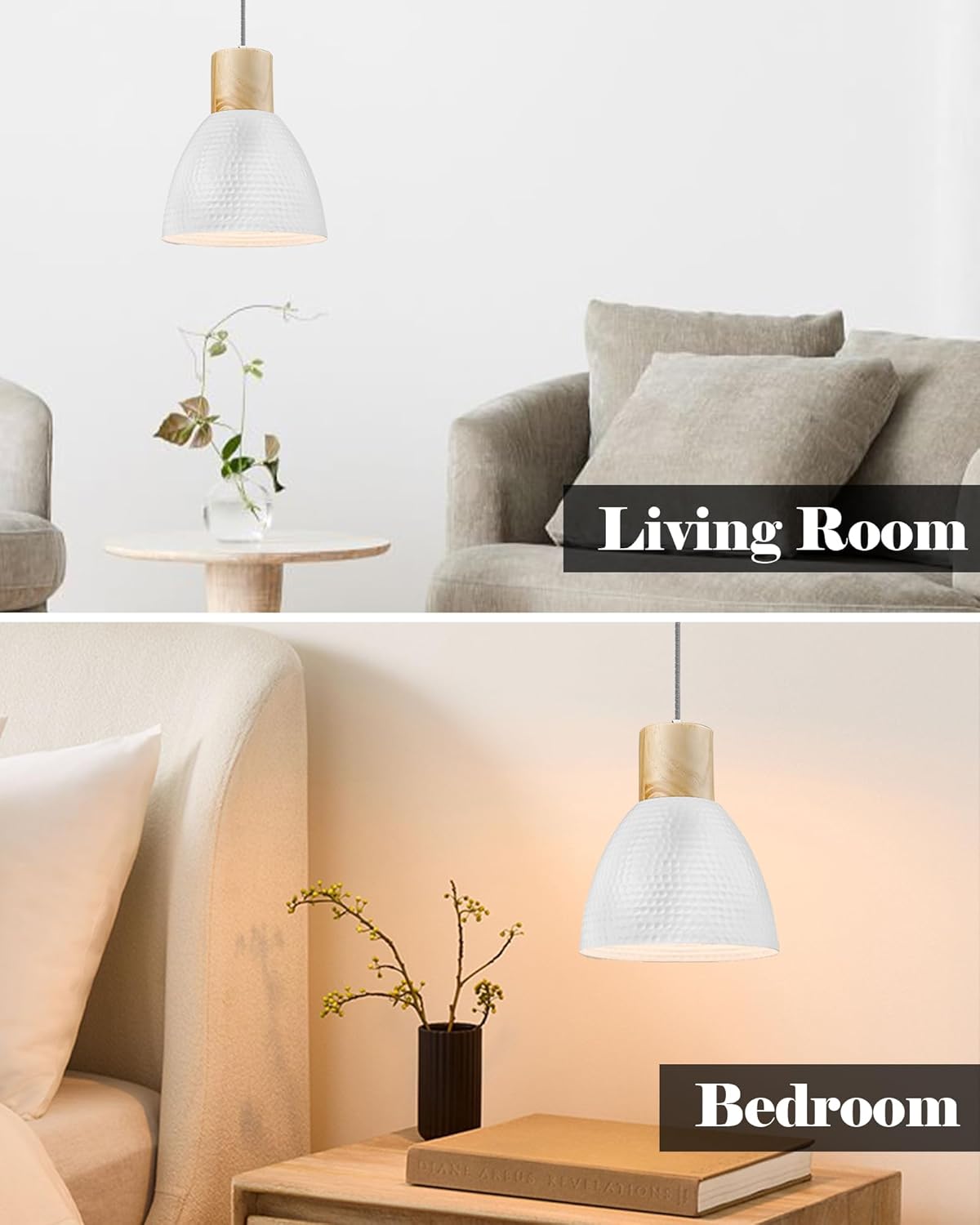 Modern Black Pendant Light - View 6