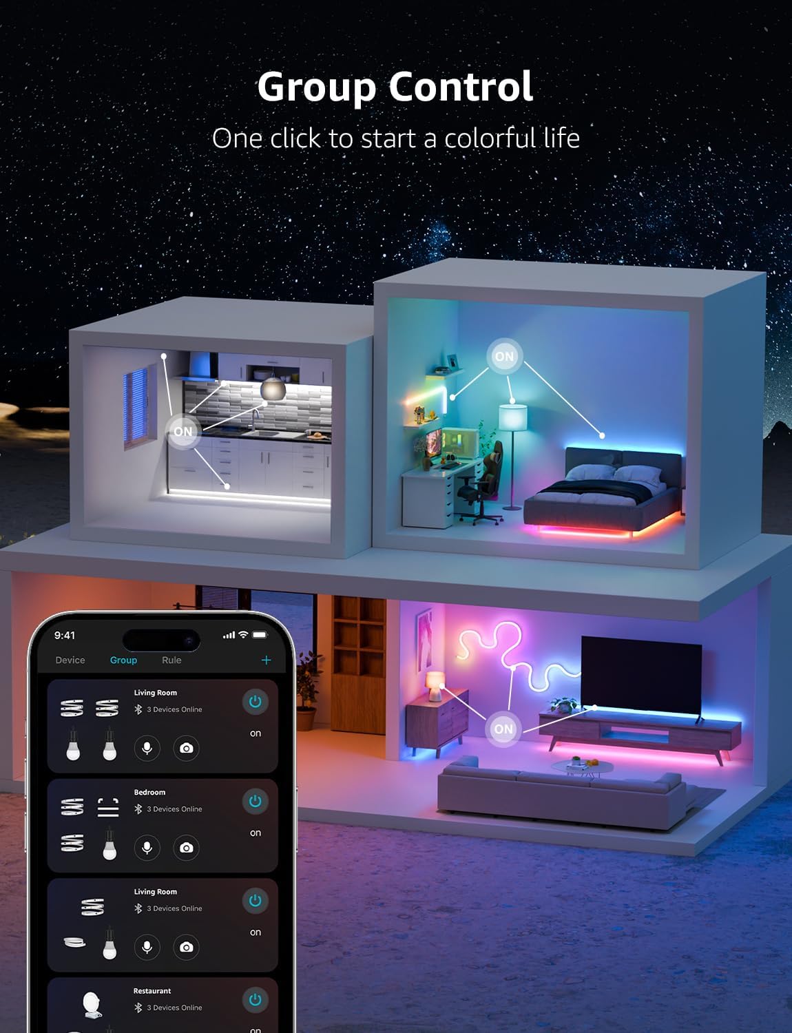 Smart Metal LED Strip Lights - View 8
