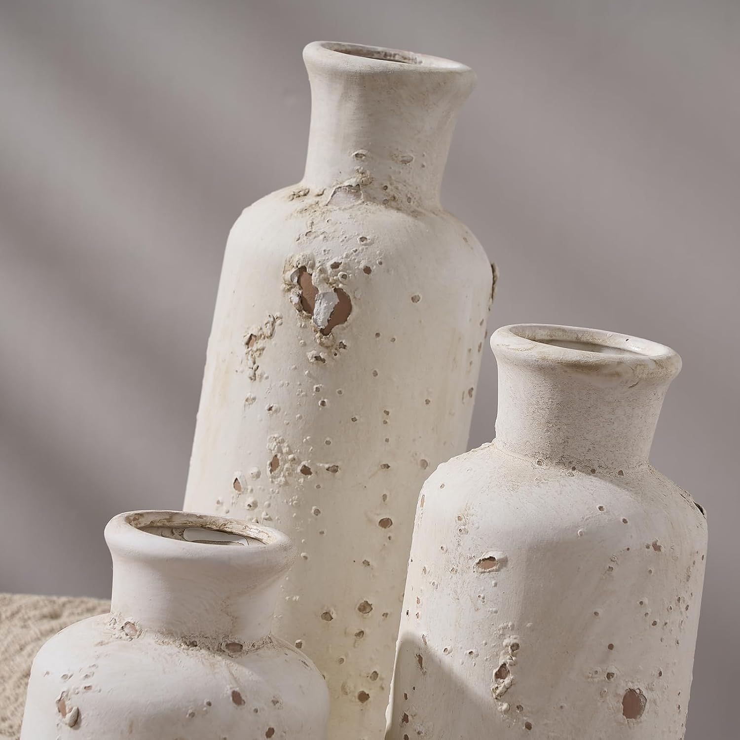 Farmhouse Brown Decorative Vase — Set of 3 - View 5