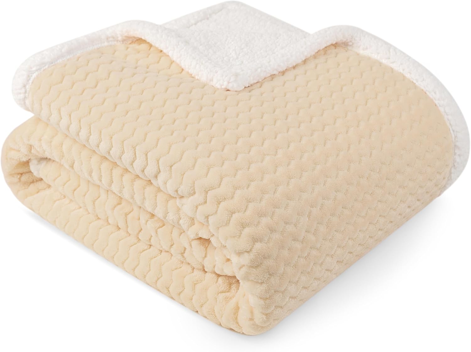 Beige Throw Pillow — 60x80 — Latte