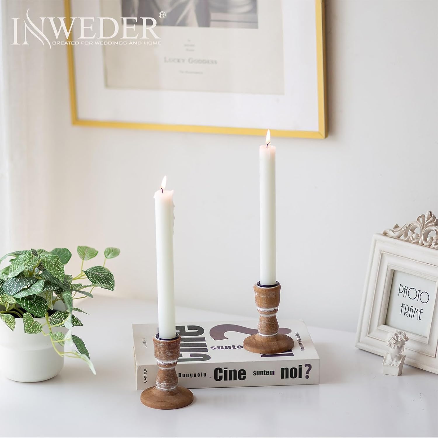 Farmhouse Black Candle — 2-Light - View 8