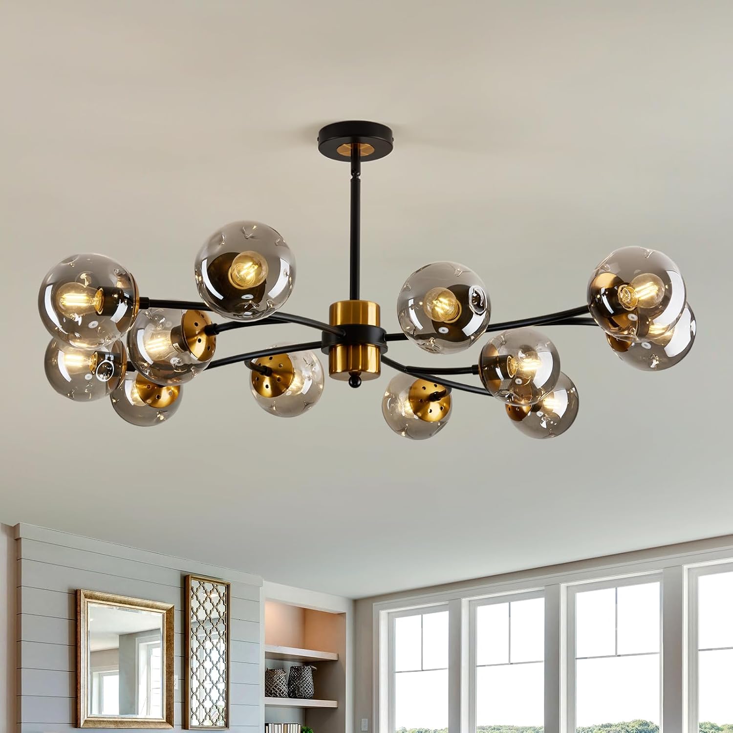 Vintage Luxe Metal Chandelier — 12-Light — 12 light