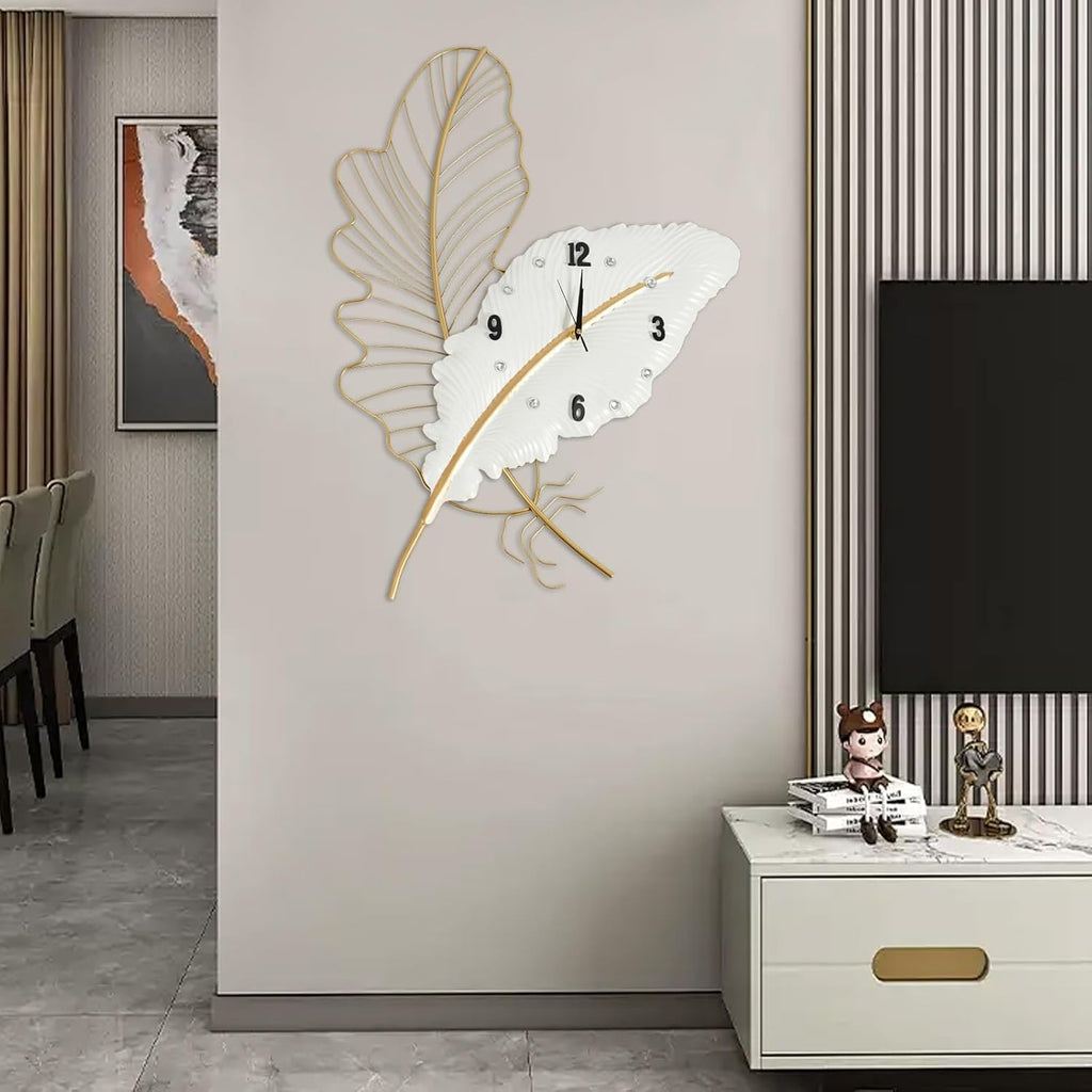 Battery Operated Luxe Black Wall Clock — 8" - View 3
