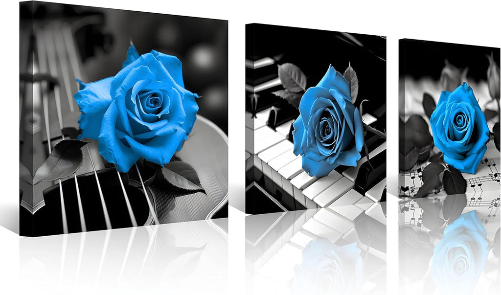 Beige Canvas Wall Art — 12" — 12 x 12 inches (3-Piece Set)