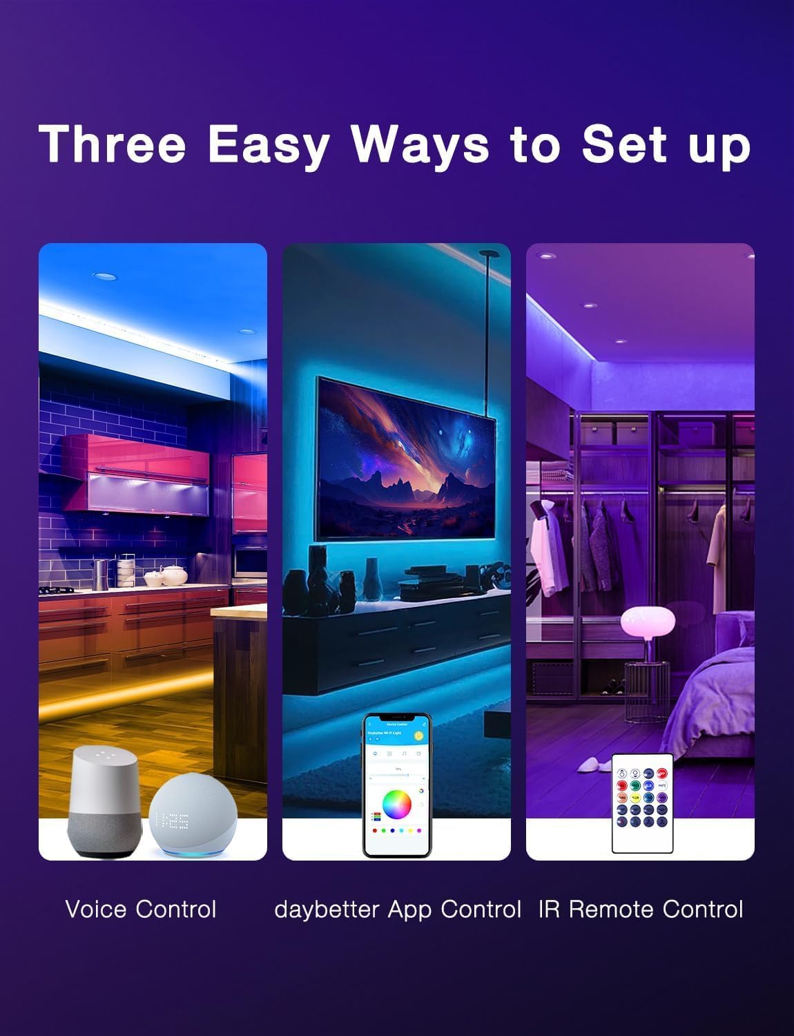 Smart Metal LED Strip Lights - View 3