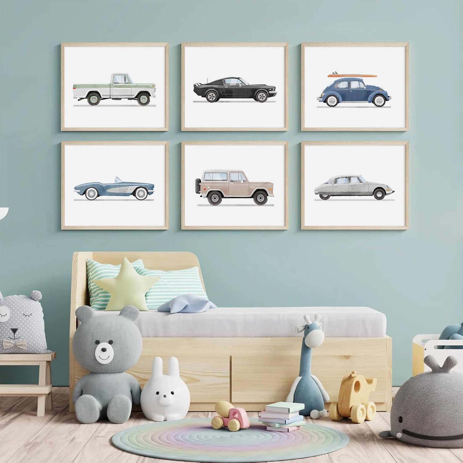 Framed Blue Wall Art — 8" - View 4