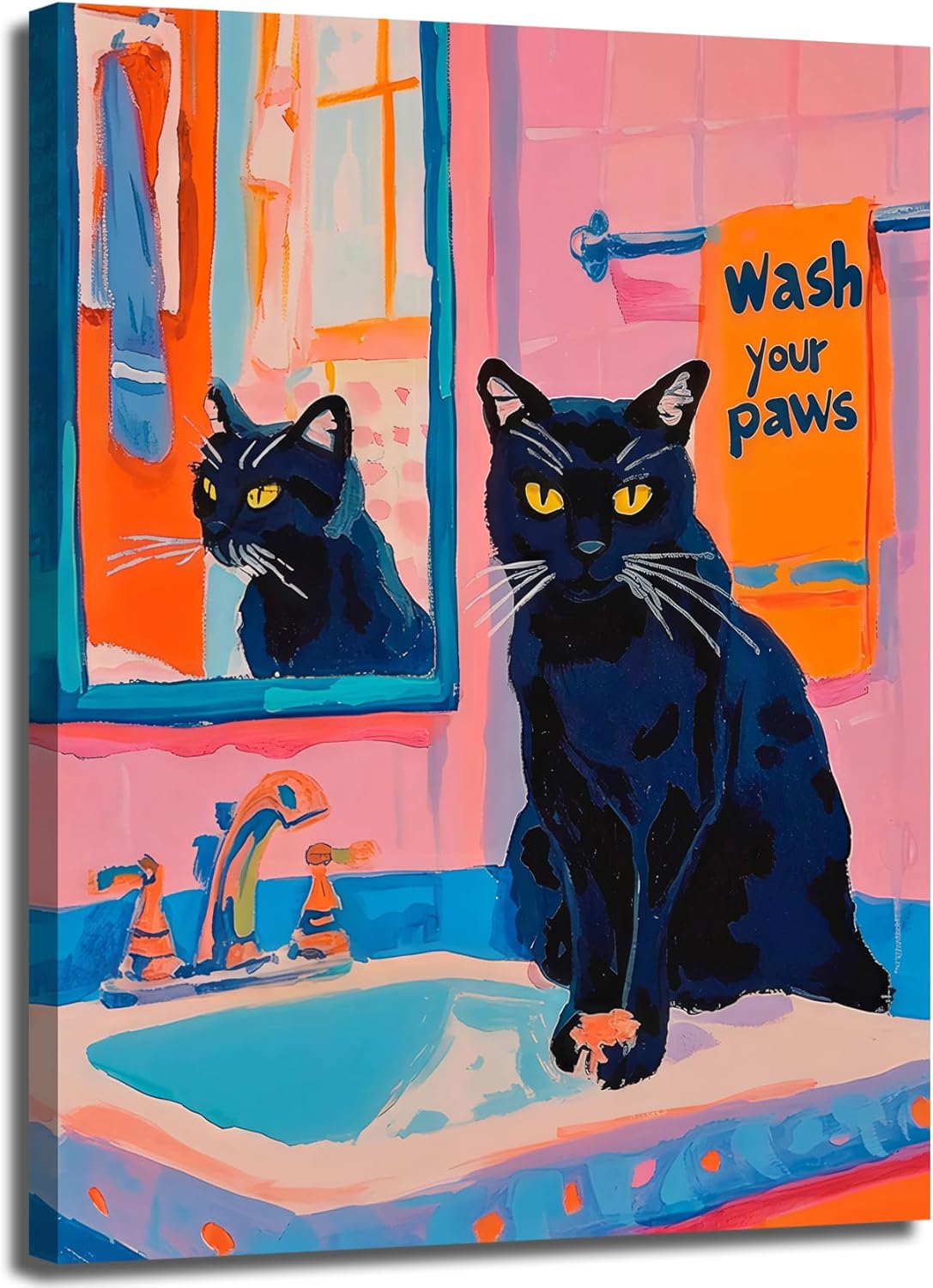 Framed Black Wall Decor — 16" — 16"L x 12"W