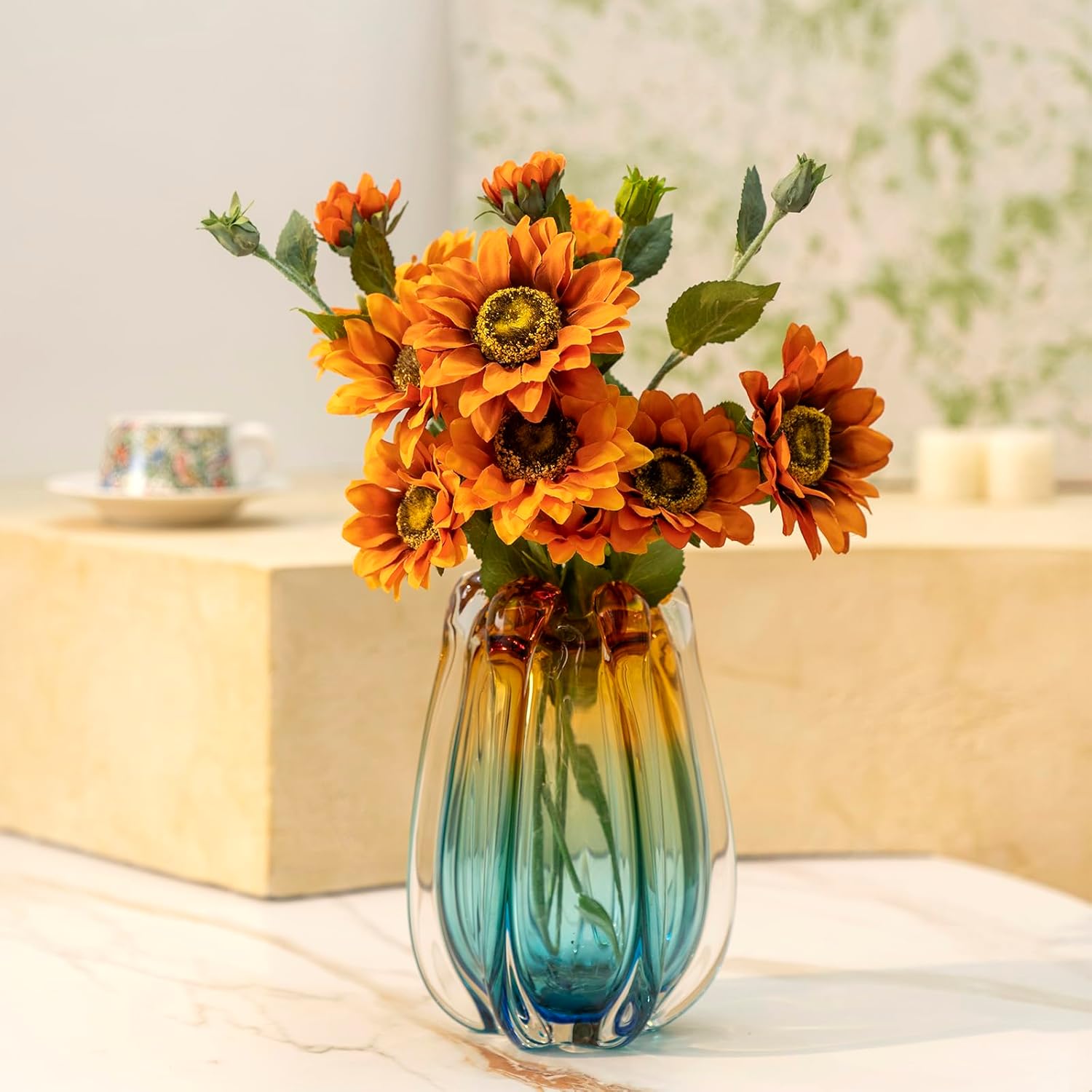 Modern Glass Flower Vase - View 9