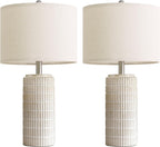 Dimmable Modern Beige Bedside Lamp — 23" - View 9