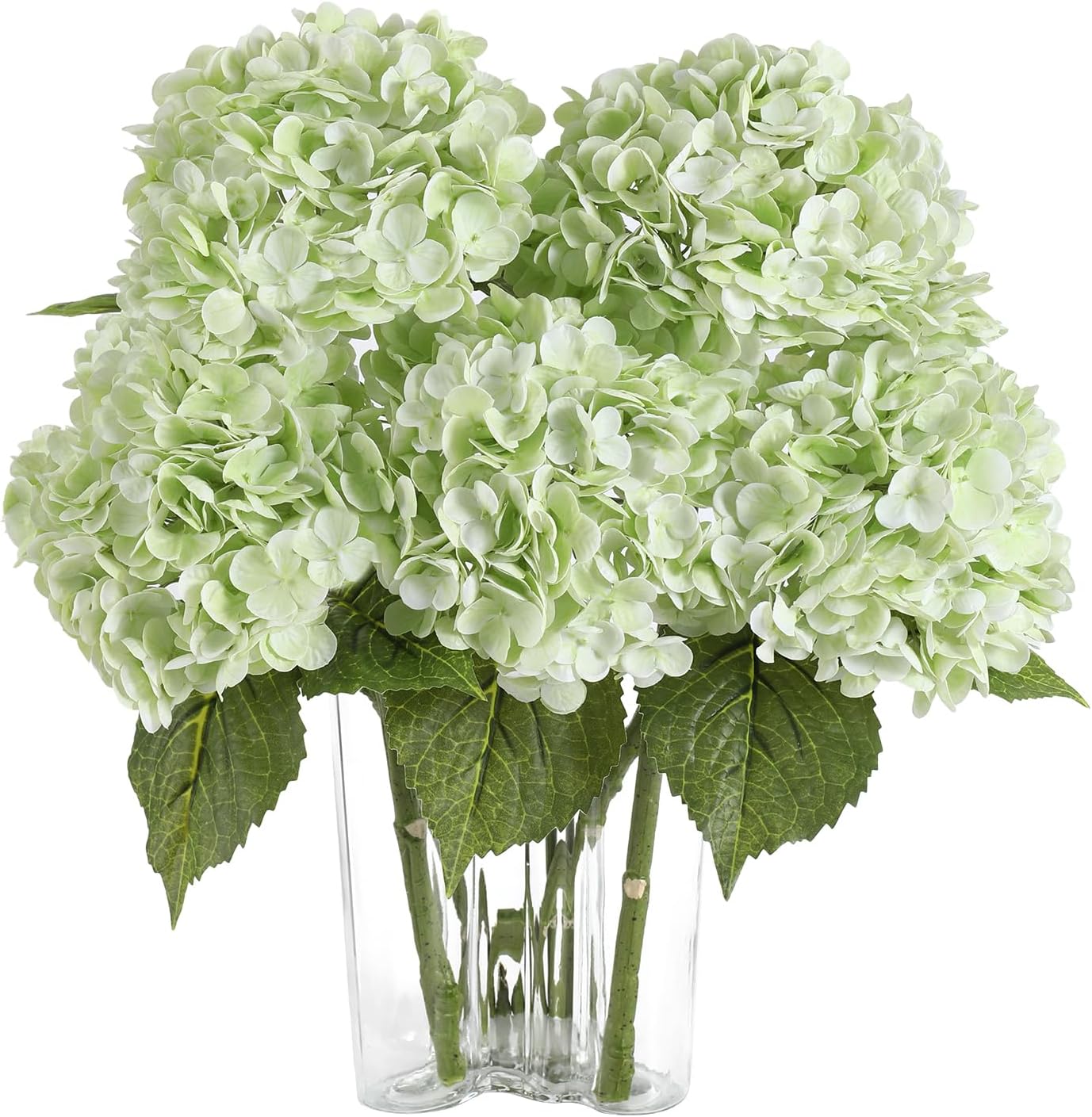 Blue Artificial Flowers — 22" — Light Green