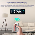 Black Wall Clock — 2" - View 2
